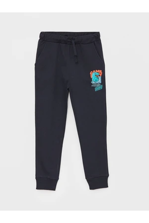 LC Waikiki Boy's Jogger Sweatpants with Printed Elastic Waist