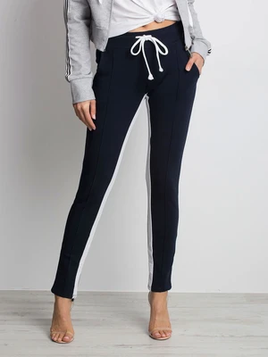 Bold navy blue sweatpants