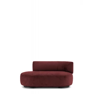 K-Wait Chaise lounge  Chenille pravá područka cihlově červená Kartell