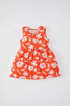 DEFACTO Baby Girl Patterned Sleeveless Dress