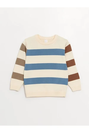 LC Waikiki Lw - Crew Neck Striped Baby Boy Knitwear Sweater