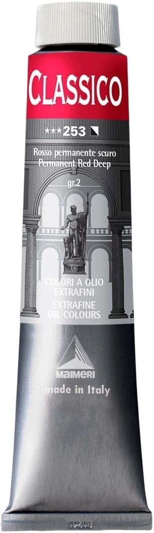 Maimeri Classico Olejová barva Permanent Red Deep 200 ml 1 ks