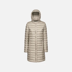 Beige women's down jacket Geox Jaysen - Women's