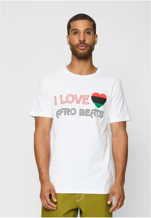 I Love Afro Beats Tee white