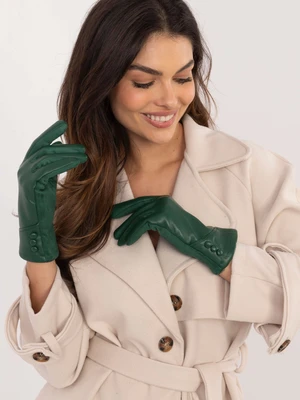 Dark Green Elegant Women's Gloves