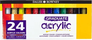 Daler Rowney Graduate Ensemble de peintures acryliques 24 x 22 ml