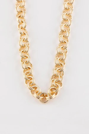 DEFACTO Women's Thick Chain Gold Necklace