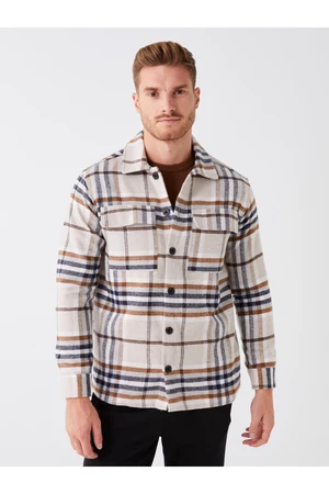 LC Waikiki Regular Fit Long Sleeve Plaid Men's Lumberjack Shirt Jacket