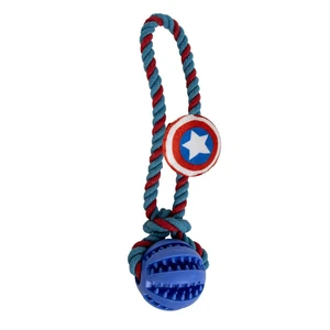 DOG TOYS CUERDA AVENGERS CAPITAN AMERICA