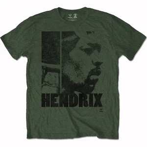 Jimi Hendrix Tricou Let Me Live Unisex Verde Khaki 2XL