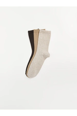 LC Waikiki Lcw Women's Plain Socks 3 Pack