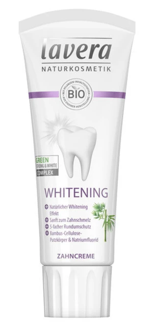 Lavera Bělicí zubní pasta s bambusem Whitening 75 ml