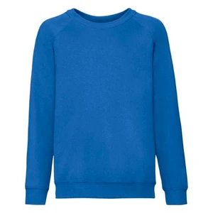 Niebieska bluza dziecięca Raglan Sweat Fruit of the Loom