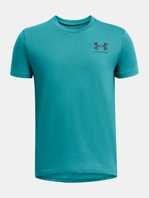 Under Armour UA B Sportstyle Left Chest SS Triko dětské Modrá