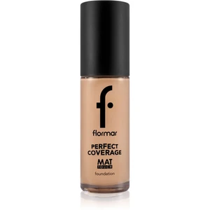 flormar Perfect Coverage Mat Touch Foundation zmatňujúci make-up pre zmiešanú až mastnú pokožku odtieň 301 Soft Beige 30 ml