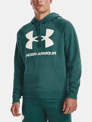 Under Armour UA Rival Fleece Big Logo HD Mikina Modrá