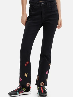 Desigual Nicole Jeans Černá