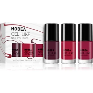 NOBEA Day-to-Day Fresh Frost Set sada lakov na nechty Sangria red