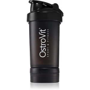 OstroVit Premium športový šejker + zásobník farba Black 450 ml