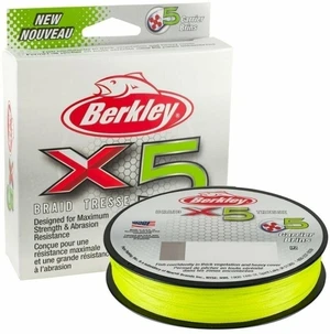 Berkley x5 Braid Flame Green 0,10 mm 150 m 9,0 kg Linie împletită