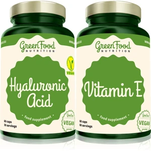 GreenFood Nutrition Hyaluronic Acid + Vitamin E sada pre krásne vlasy a pokožku