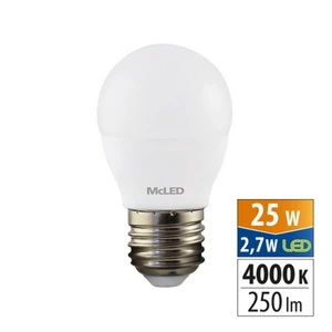 LED žárovka E27 McLED G45 2,7W (25W) neutrální bílá (4000K) ML-324.036.87.0