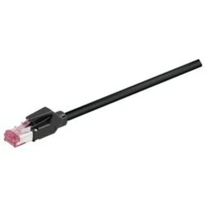 Síťový kabel RJ45 Bachmann 918.033, CAT 6A, S/FTP, 3.00 m, černá