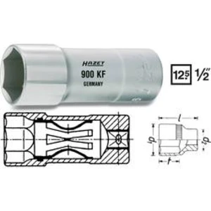 Nástavec na zapalovací svíčky Hazet 20.8 mm, vnější šestihran, 1/2", chrom-vanadová ocel 900KF