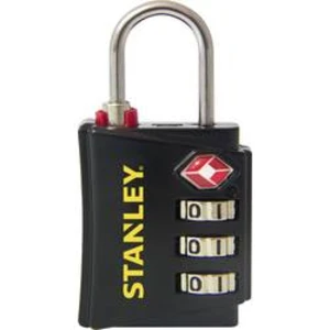 TSA visací zámek na heslo Stanley 81140 393 401, 30 mm, černá