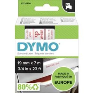 Páska do štítkovače DYMO 45805 (S0720850), 389462, 19 mm, D1, 7 m, červená/bílá