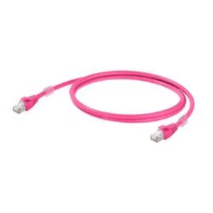 Síťový kabel RJ45 Weidmüller 1201270010, CAT 6A, S/FTP, 1.00 m, purpurová