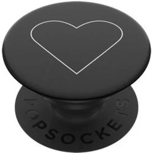 Stojan na mobilní telefon POPSOCKETS White Heart Black N/A, černá