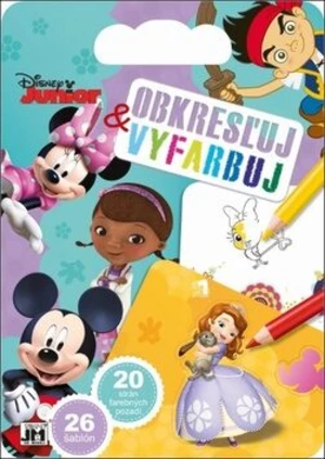 Obkresľuj a vyfarbuj Disney Junior