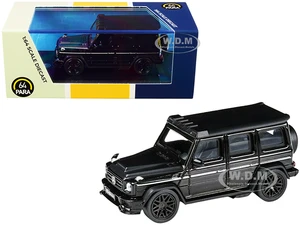 Mercedes AMG G63 Liberty Walk Wagon Black 1/64 Diecast Model Car by Paragon Models