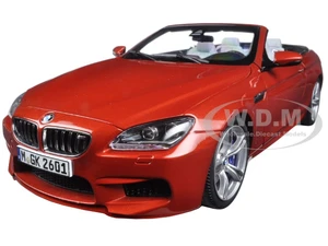 BMW M6 F12M Convertible Sakhir Orange 1/18 Diecast Model Car by Paragon Models