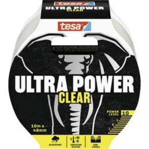 Instalatérská izolační páska tesa ULTRA POWER CLEAR 56497-00000-00, (d x š) 10 m x 48 mm, transparentní, 1 ks