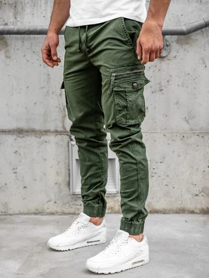 Tmavě zelené pánské jogger kapsáče Bolf CT6702S0