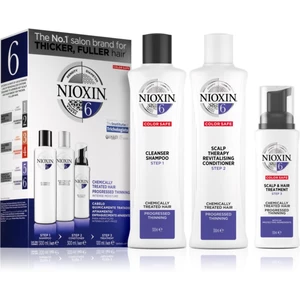 Nioxin System 6 Color Safe Chemically Treated Hair darčeková sada pre rednúce vlasy 3 ks