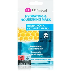 Dermacol Hydrating & Nourishing Mask textilná 3D hydratačná a vyživujúca maska 15 ml