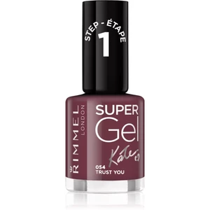 Rimmel Super Gel By Kate gélový lak na nechty bez použitia UV/LED lampy odtieň 054 Trust You 12 ml