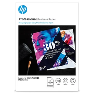 HP PROF BIZ FSC, papír, lesklý, bílý, A4, 180 g/m2, 150 ks, 3VK91A, nespecifikováno