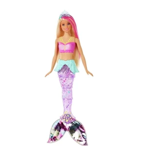 Mattel Barbie svítící mořská panna s pohyblivým ocasem běloška