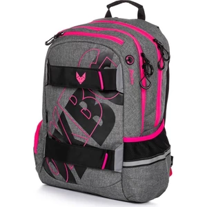 Karton P+P Studentský batoh Oxy Sport Grey Line pink