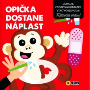 Opička - dostane náplast - leporelo