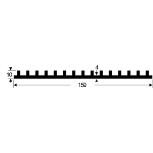 Fischer Elektronik SK 105 100 SA lisovaný chladič 2.5 K/W (d x š x v) 159 x 100 x 10 mm