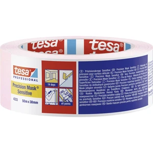 tesa PRECISION SENSITIVE 04333-00020-02 krepová lepiaca páska Precízny krep® svetle staroružová (d x š) 50 m x 38 mm 1 k