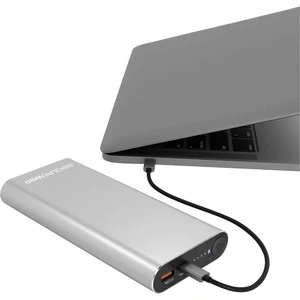 RealPower PB-20000 powerbanka 20000 mAh  Li-Pol  strieborná