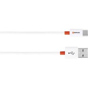 Skross #####USB-Kabel USB 2.0 #####USB-A Stecker, #####USB-C™ Stecker 1.00 m biela