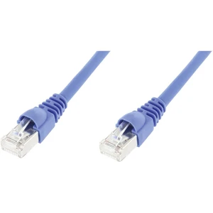 Telegärtner L00000A0084 RJ45 sieťové káble, prepojovacie káble CAT 6A S/FTP 1.00 m modrá samozhášavý, s ochranou 1 ks