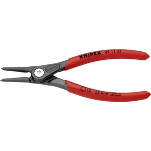 Knipex 49 11 A1 kliešte na poistné krúžky Vhodné pre vonkajšie krúžky  10-25 mm Tvar hrotu rovný